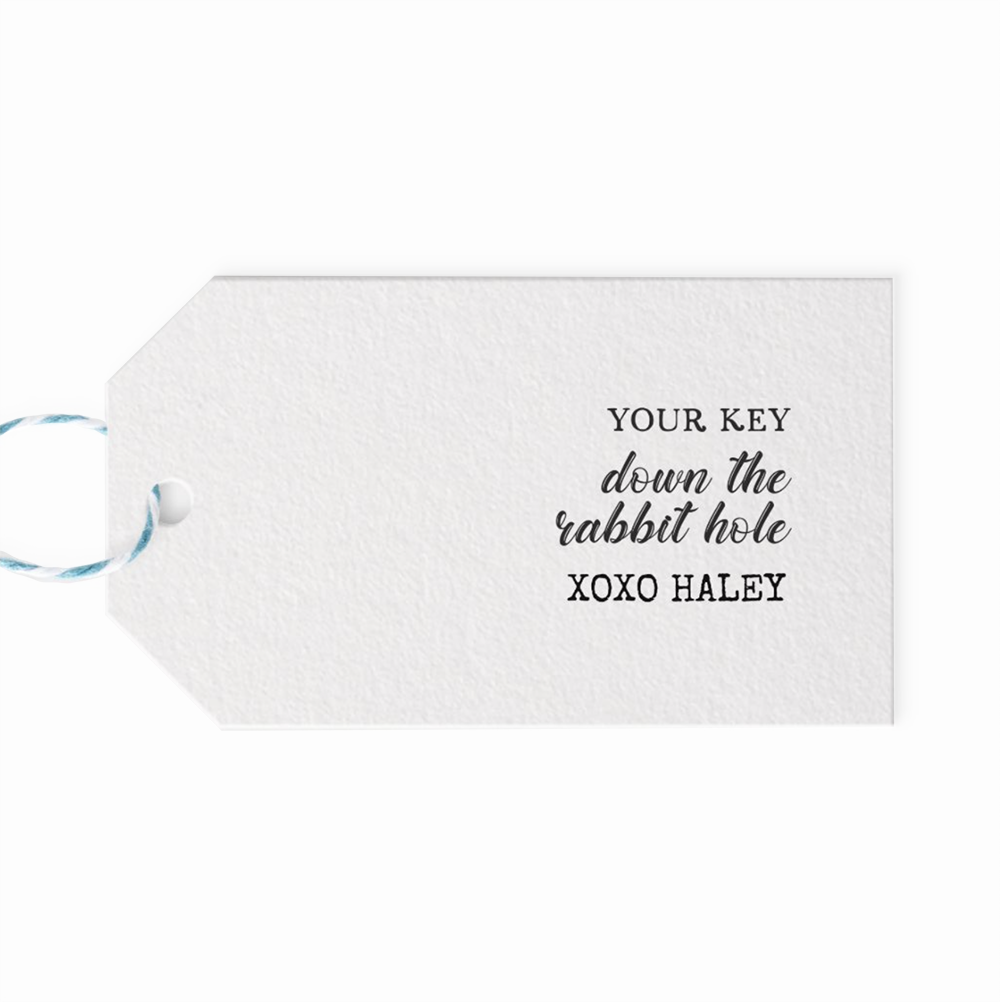 Key Down The Rabbit Hole Key Bottle Opener Tags |  Alice In Wonderland Themed Birthday Party | Create&Capture